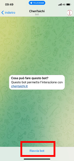 chentaichibot: il bot su telegram